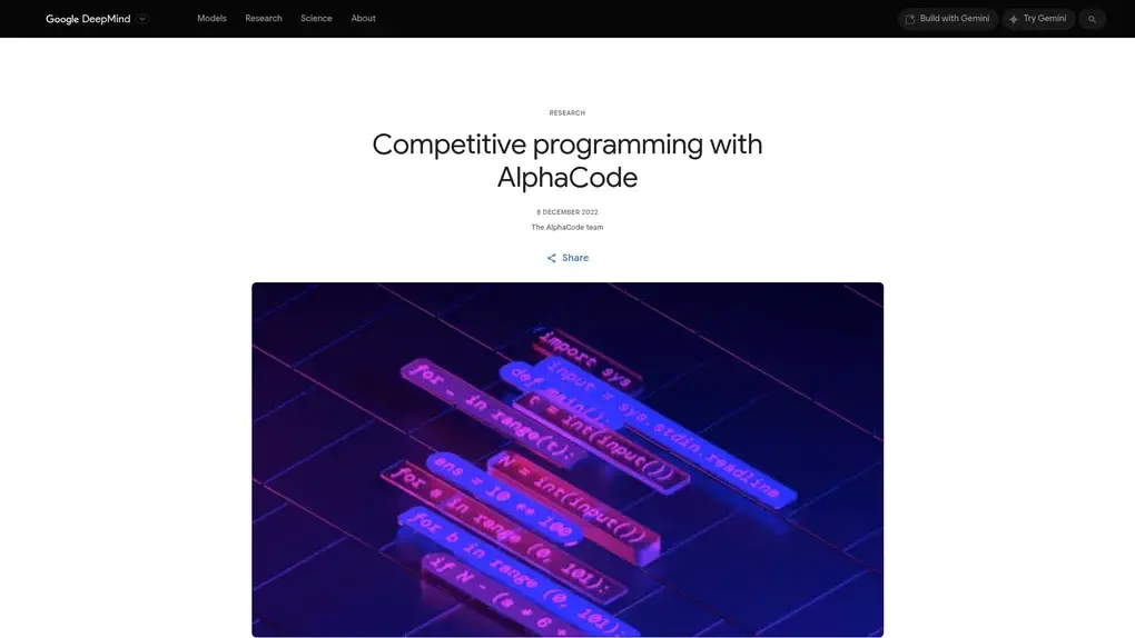 AlphaCode screenshot