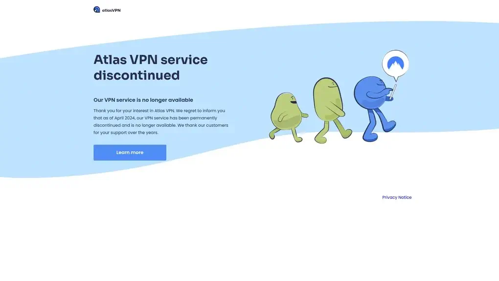 Atlas VPN screenshot