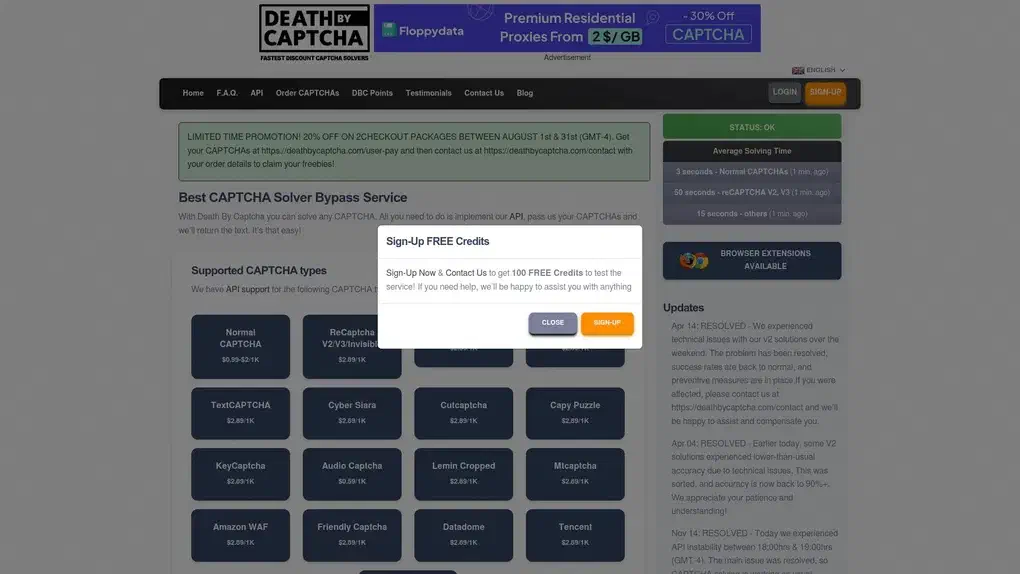 Death By Captcha screenshot