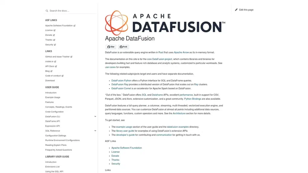 Apache DataFusion - Uptime Club