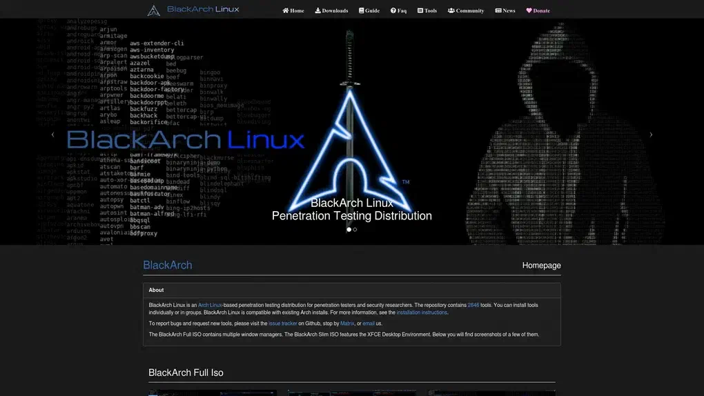 BlackArch Linux screenshot