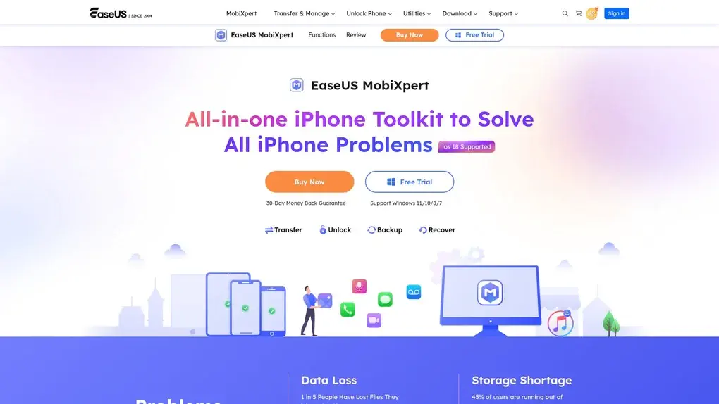 EaseUS MobiXpert screenshot