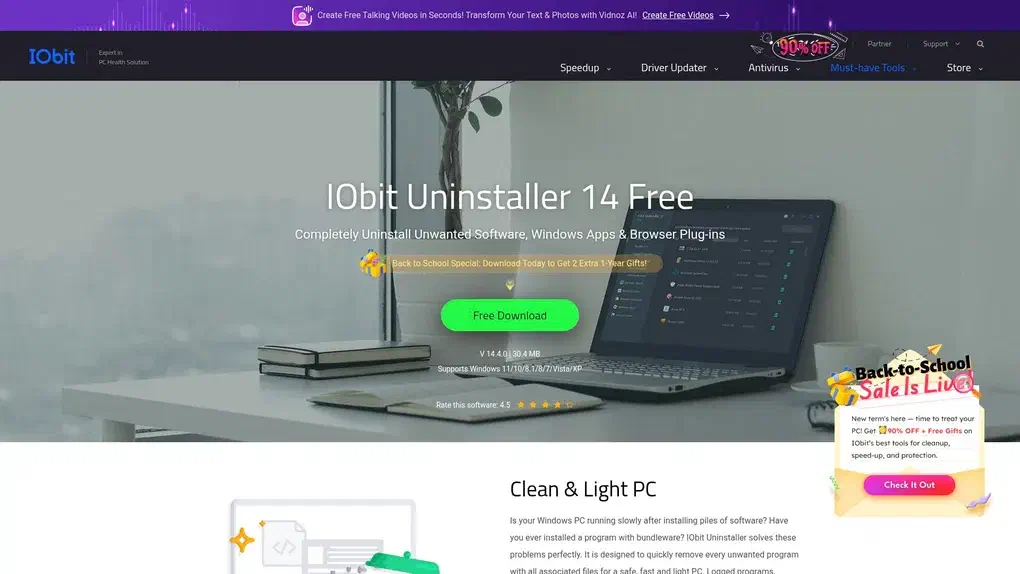 IObit Uninstaller screenshot
