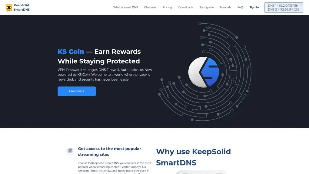 KeepSolid SmartDNS screenshot