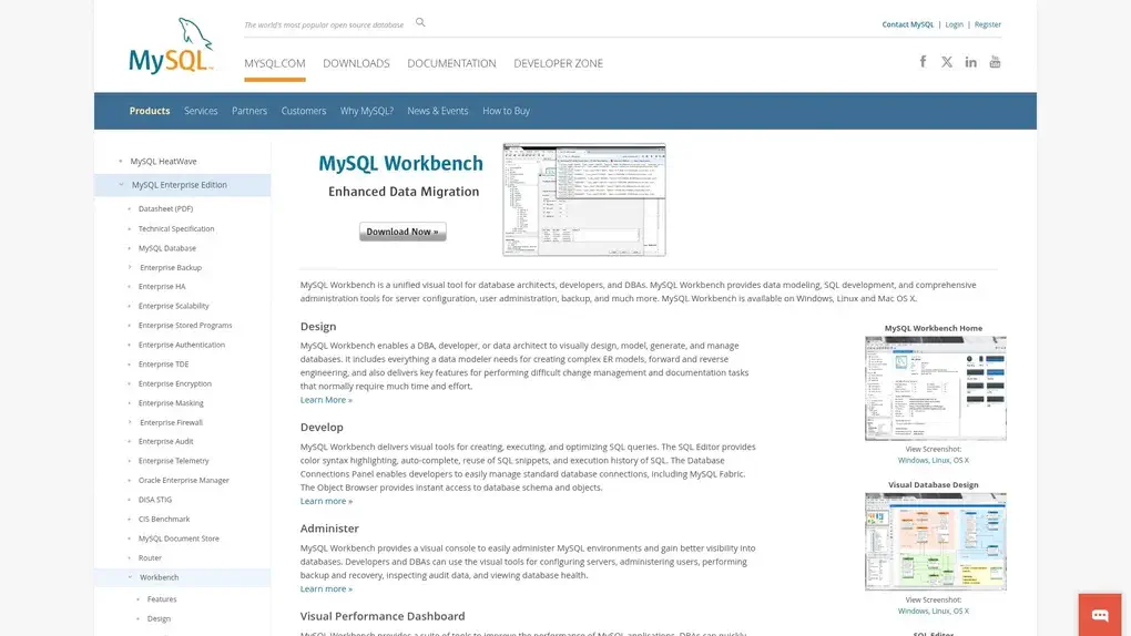 MySQL Workbench screenshot