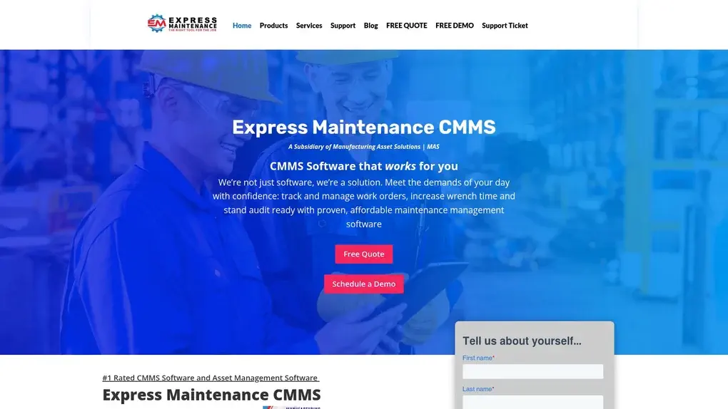 Express Maintenance screenshot