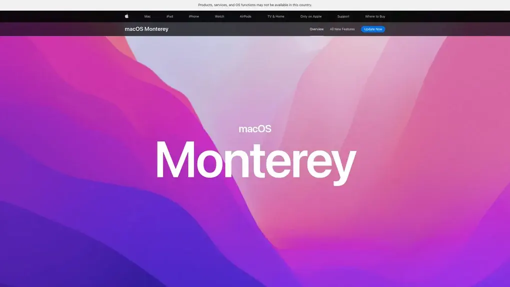 macOS Monterey screenshot