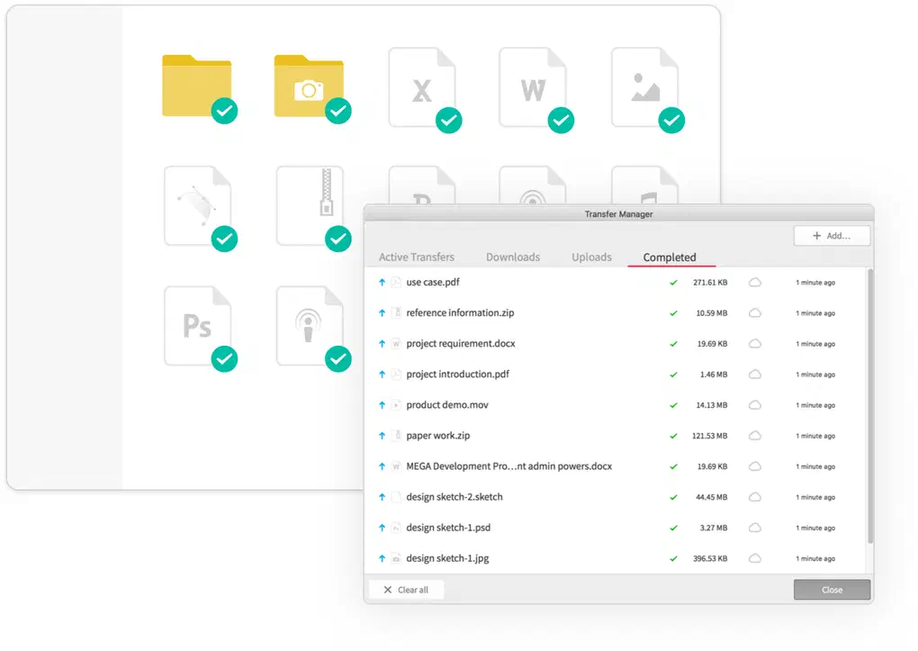 MegaDownloader screenshot