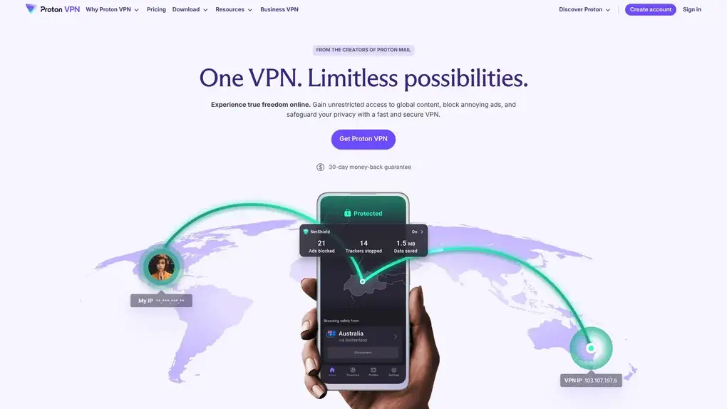 Proton VPN screenshot