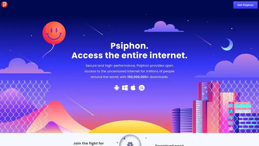 Psiphon screenshot