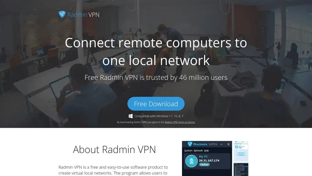 Radmin VPN screenshot